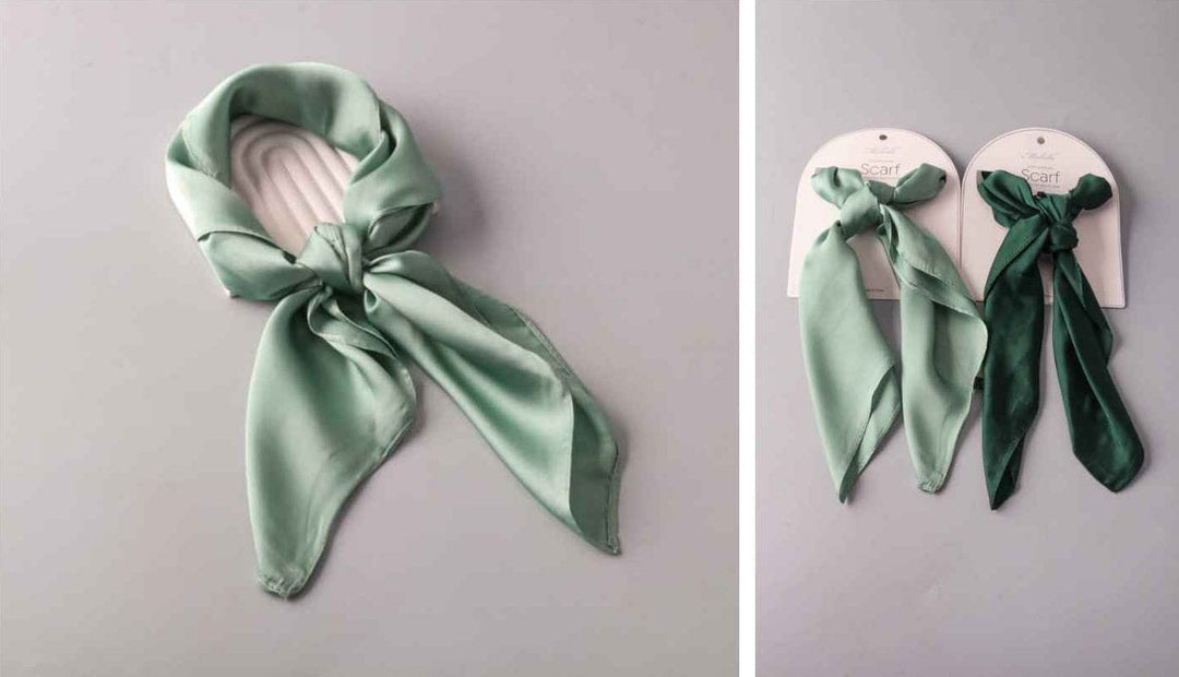 FASHION GREEN & SAGE MULTI PURPOSE SOLID PRINT SCARFS