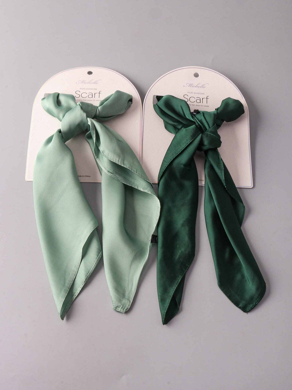 FASHION GREEN & SAGE MULTI PURPOSE SOLID SCARFS