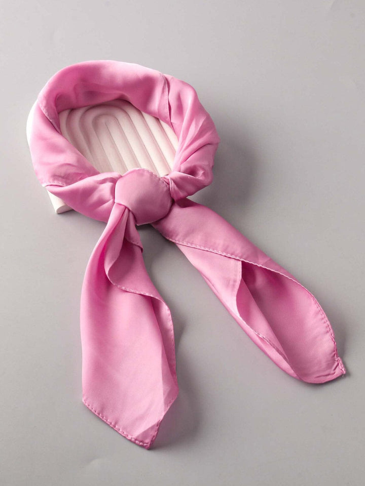 FASHION PINK & LILAC MULTI PURPOSE SOLID SCARFS