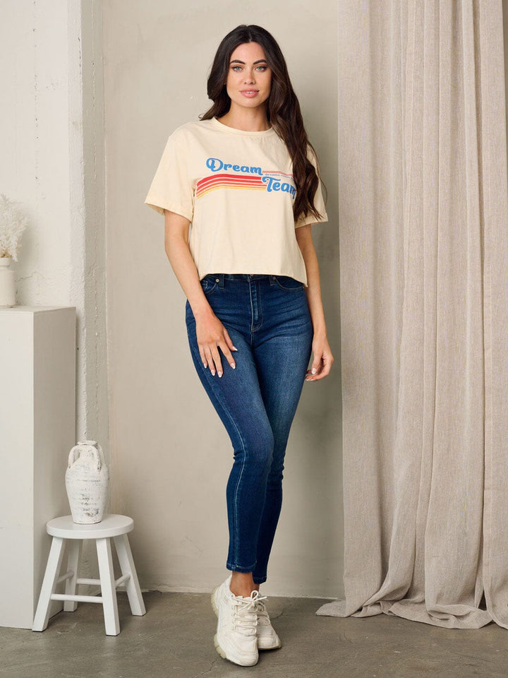 WOMEN'S SHORT SLEEVE GRAPHIC TOP