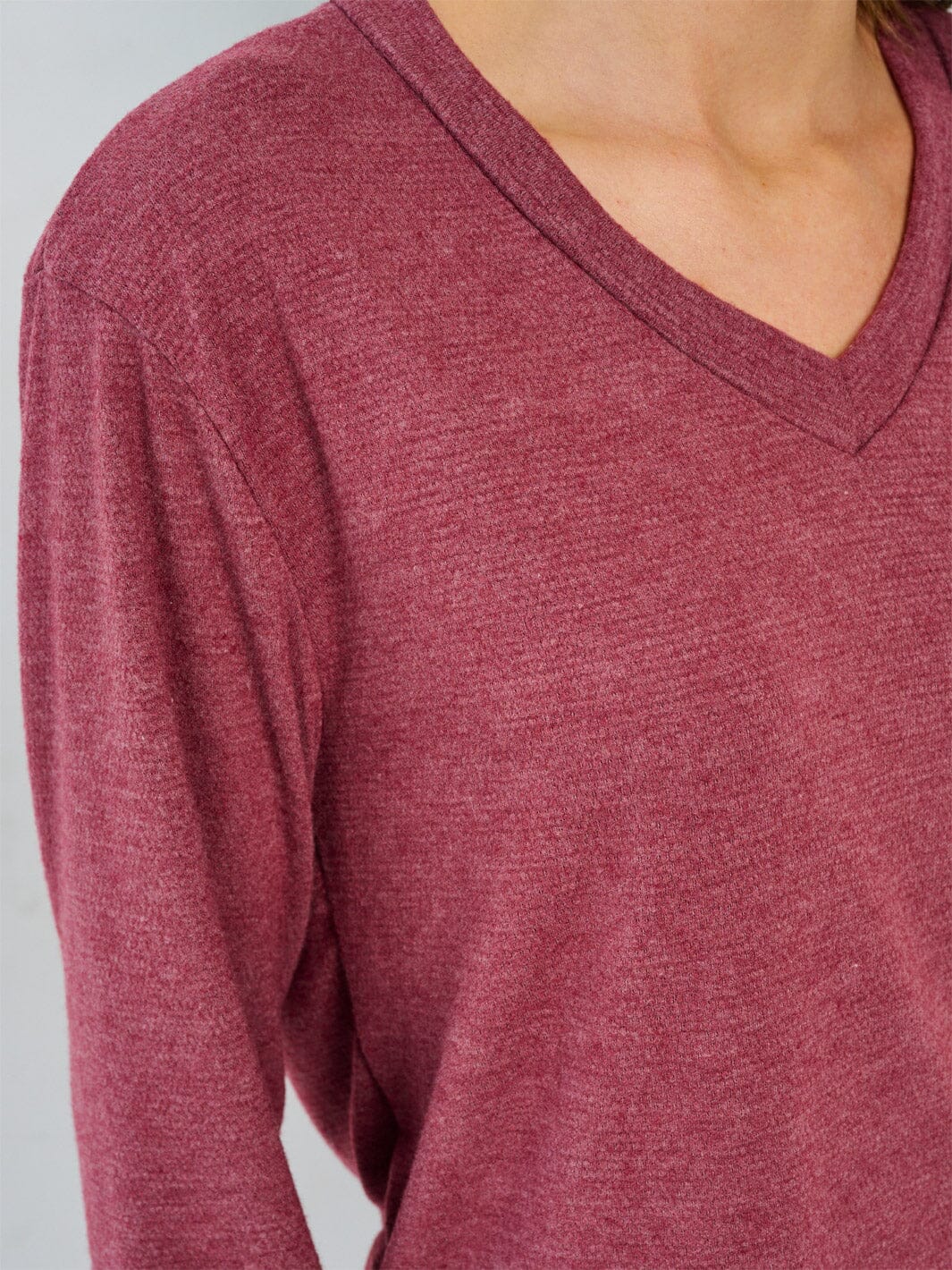 WOMEN'S LONG SLEEVE TOP & ELASTIC WAIST CROP PANTS SOLID 2PC. SET