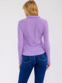 WOMEN'S LONG SLEEVE BUTTON UP BLOUSE