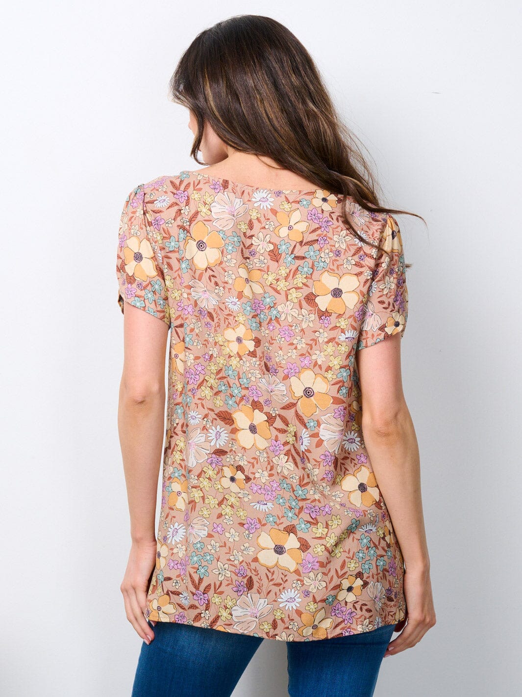 WOMEN'S FLORAL BLOUSE TOP
