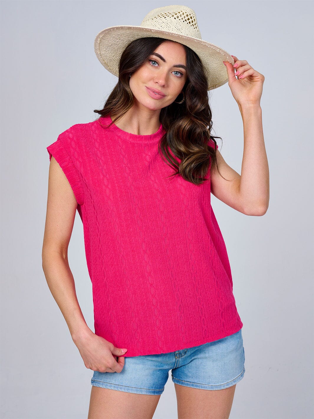 WOMEN'S SLEEVELESS DETAILED TOP