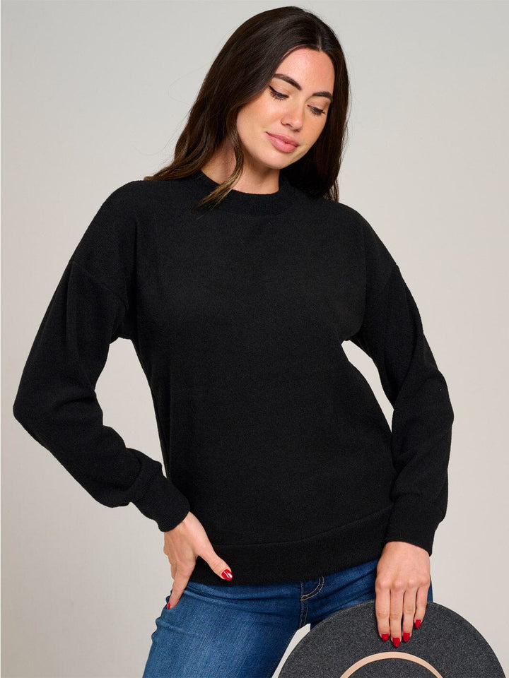 WOMEN'S LONG SLEEVE SOLID BLOUSE