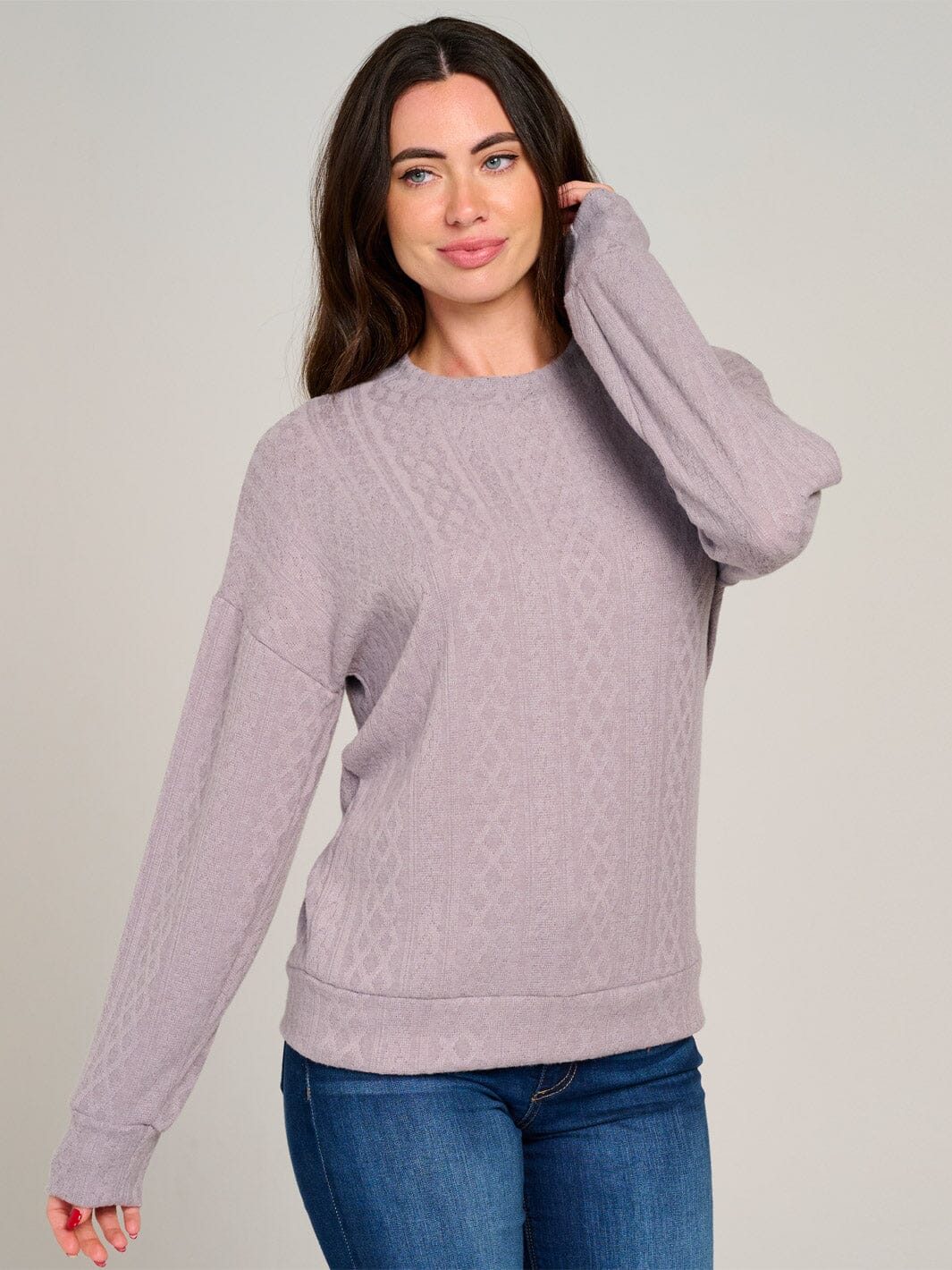 WOMEN'S LONG SLEEVE DETAILED BLOUSE