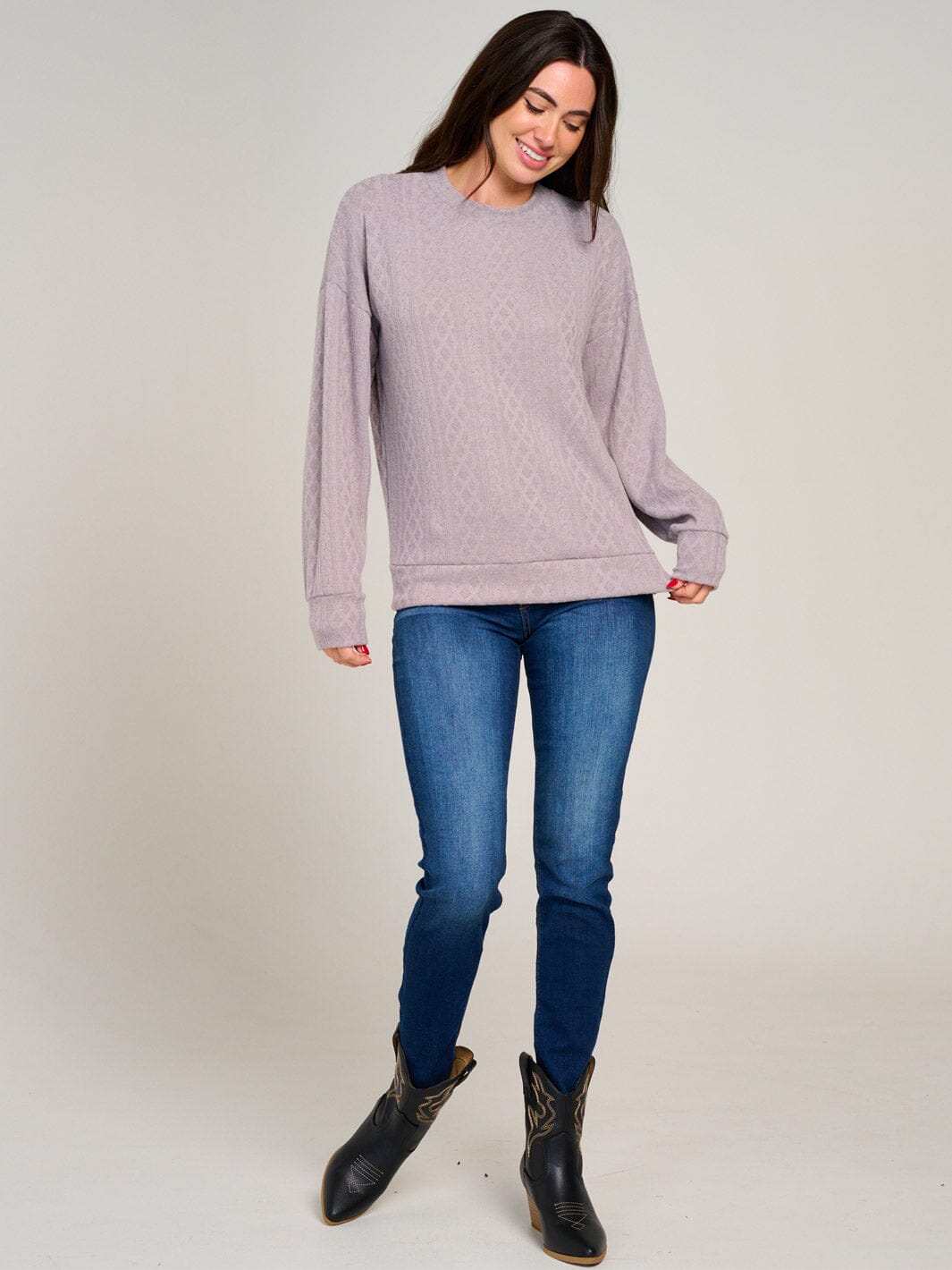 WOMEN'S LONG SLEEVE DETAILED BLOUSE