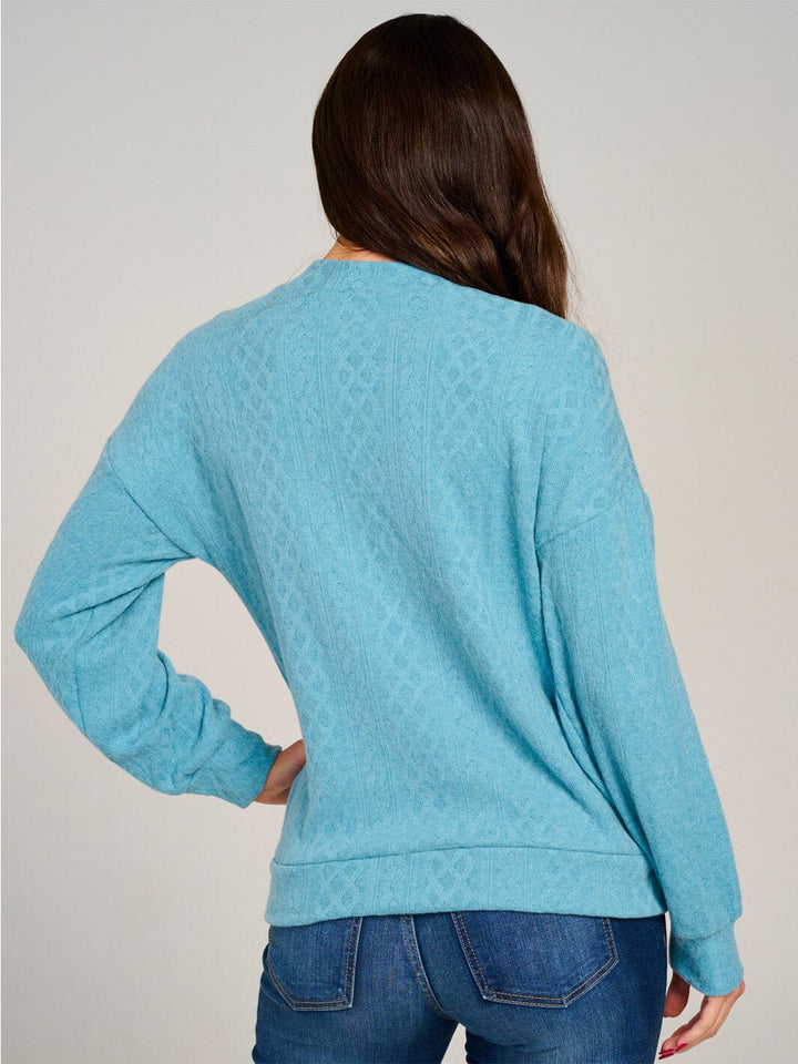 WOMEN'S LONG SLEEVE DETAILED BLOUSE