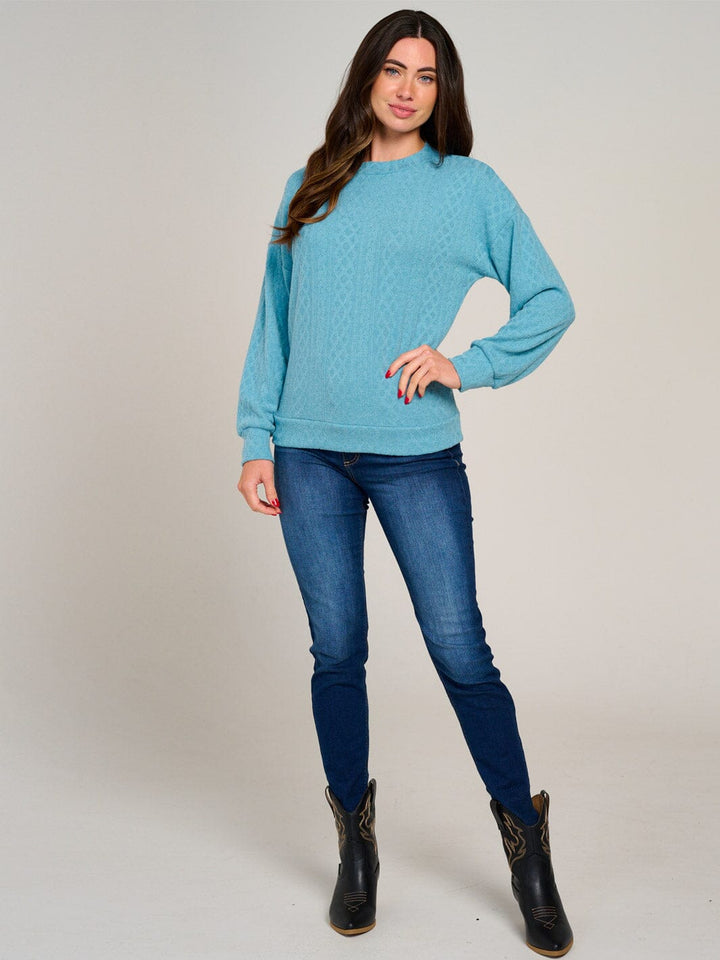 WOMEN'S LONG SLEEVE DETAILED BLOUSE