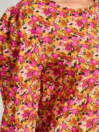 WOMEN'S LONG SLEEVE FLORAL BLOUSE