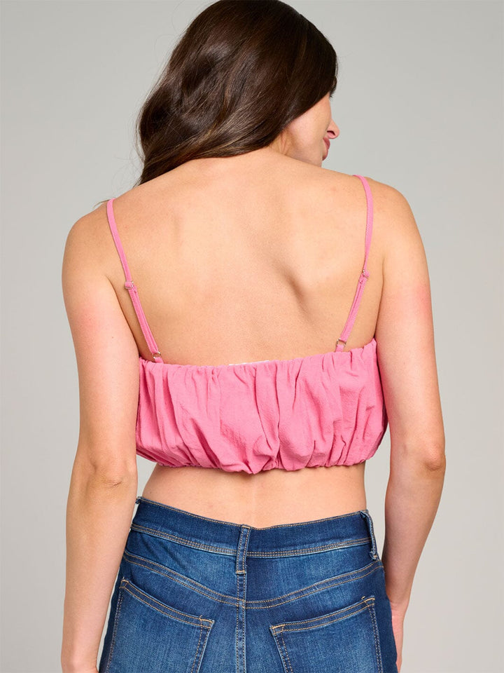 WOMEN'S SLEEVELESS SPAGHETTI STRAP CROP TOP