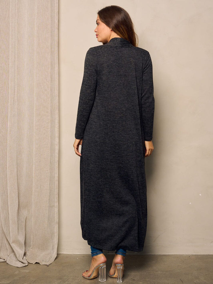 WOMEN'S LONG SLEEVE OPEN FRONT CARDIGAN