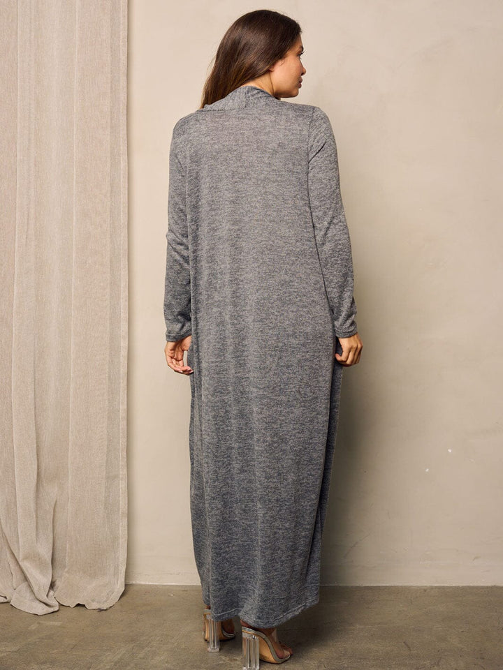 WOMEN'S LONG SLEEVE OPEN FRONT CARDIGAN