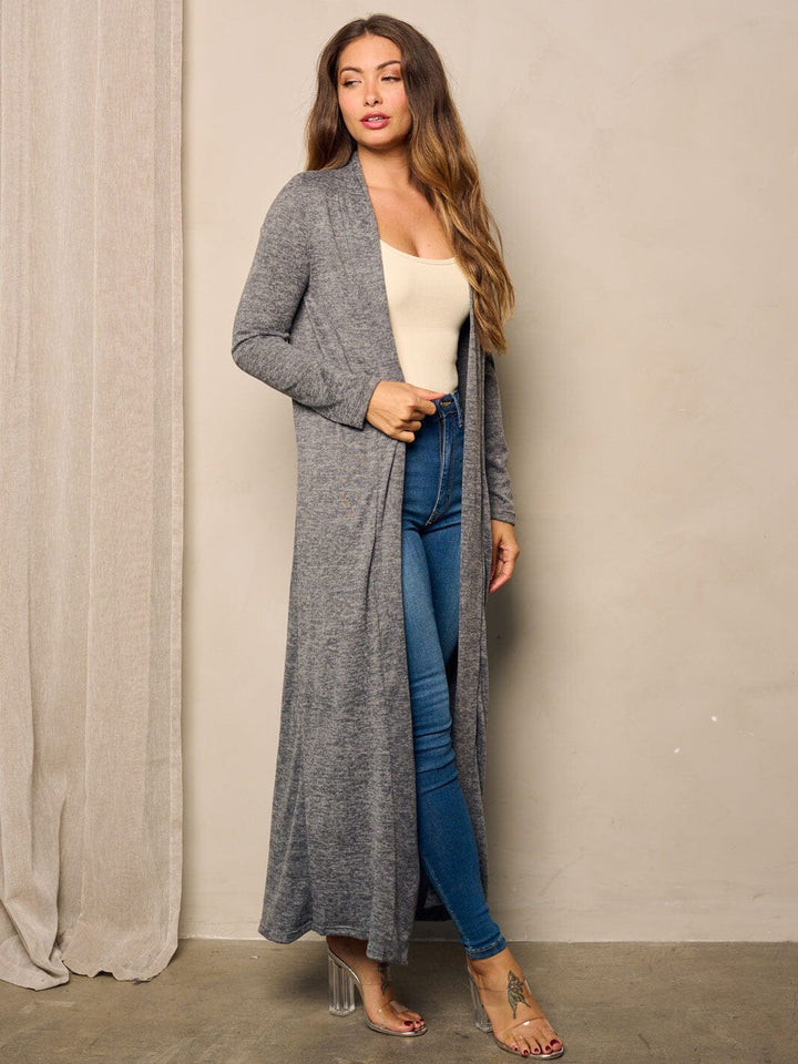 WOMEN'S LONG SLEEVE OPEN FRONT CARDIGAN