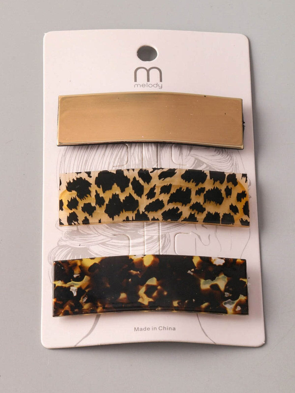 FASHION MULTI PRINT HAIR CLIPS