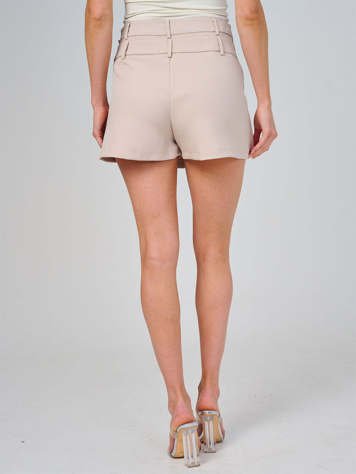 WOMEN'S ZIPPER CLOSURE PLEATED MINI SKORT