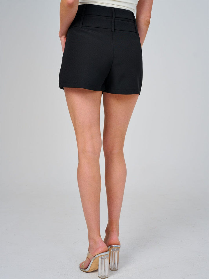 WOMEN'S ZIPPER CLOSURE PLEATED MINI SKORT