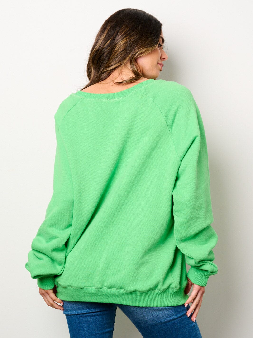 WOMEN'S LONG SLEEVE GRAPHIC PRINT PULLOVER SWEATER