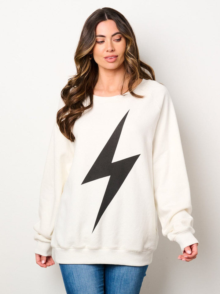 WOMEN'S LONG SLEEVE GRAPHIC PRINT PULLOVER SWEATER