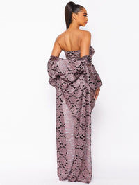 WOMEN'S LONG SLEEVE CARDIGAN & SLEEVELESS BODYCON LACE SEQUINS MAXI DRESS 2PC. SET