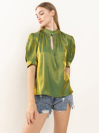 WOMEN'S LONG SLEEVE BUTTON UP BLOUSE TOP (Copy)