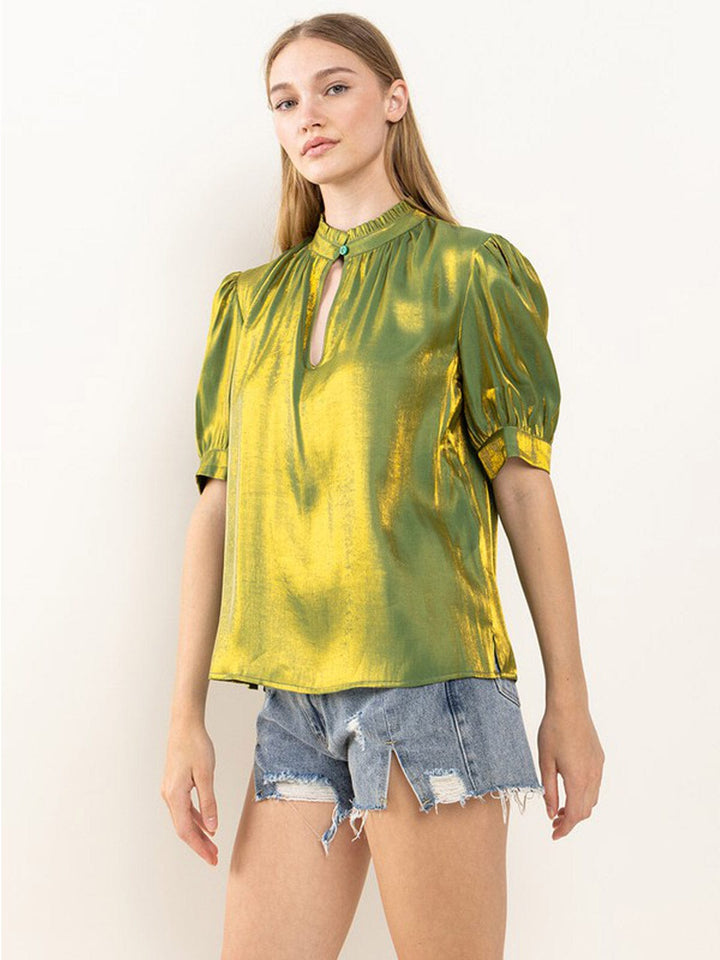 WOMEN'S LONG SLEEVE BUTTON UP BLOUSE TOP (Copy)