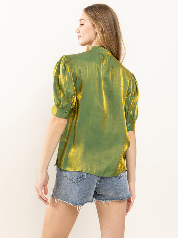 WOMEN'S LONG SLEEVE BUTTON UP BLOUSE TOP (Copy)
