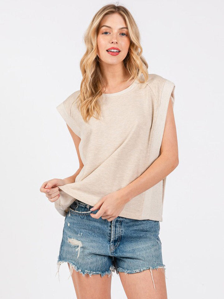 WOMEN'S SLEEVELESS LOOSE FIT TOP