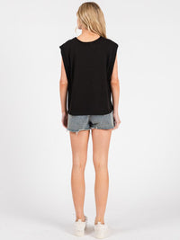 WOMEN'S SLEEVELESS LOOSE FIT TOP