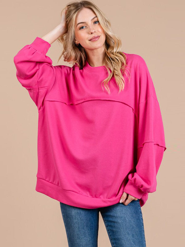 WOMEN'S LONG SLEEVE OVERSIZED PULLOVER SWEATER