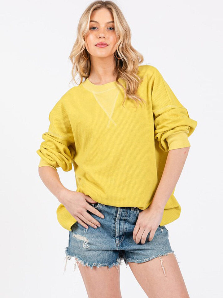 WOMEN'S LONG SLEEVE LOOSE FIT TOP