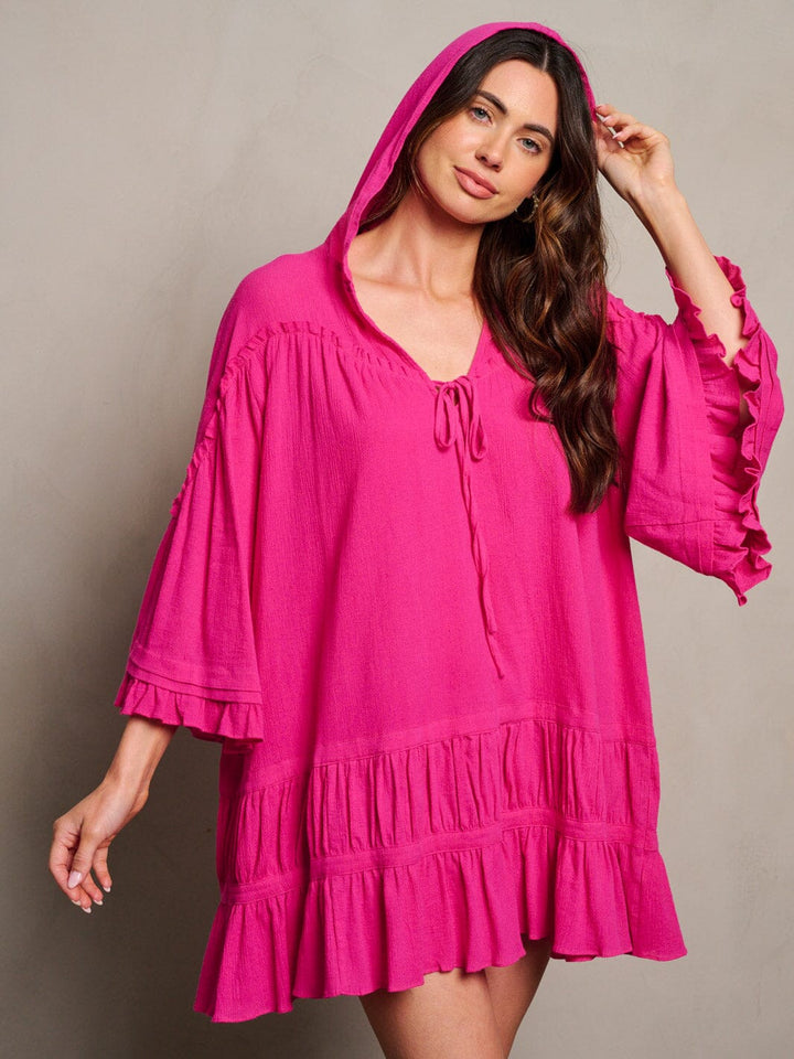 WOMEN'S RUFFLE SLEEVE SQUARE NECK SMOCK FLORAL TUNIC TOP (Copy)