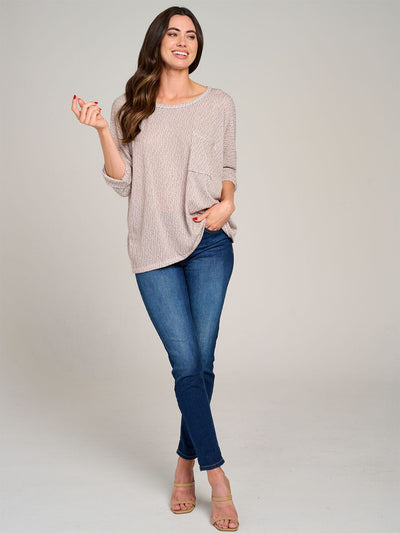 WOMEN'S SHORT SLEEVE FRONT POCKET BLOUSE