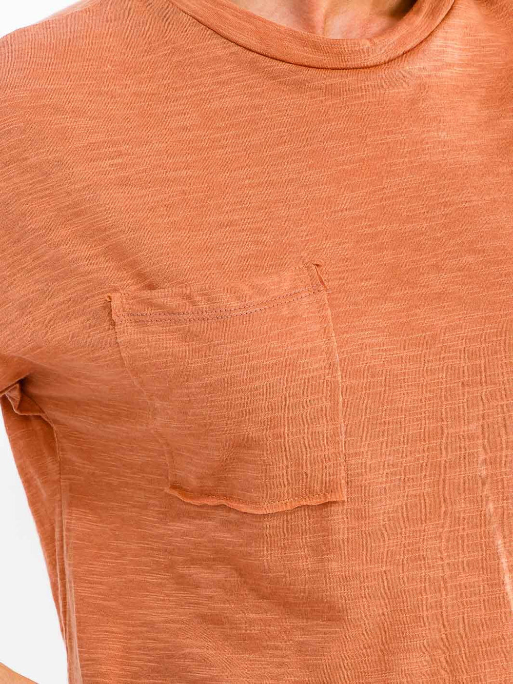 WOMEN'S SHORT SLEEVE FRONT POCKET BASIC TOP