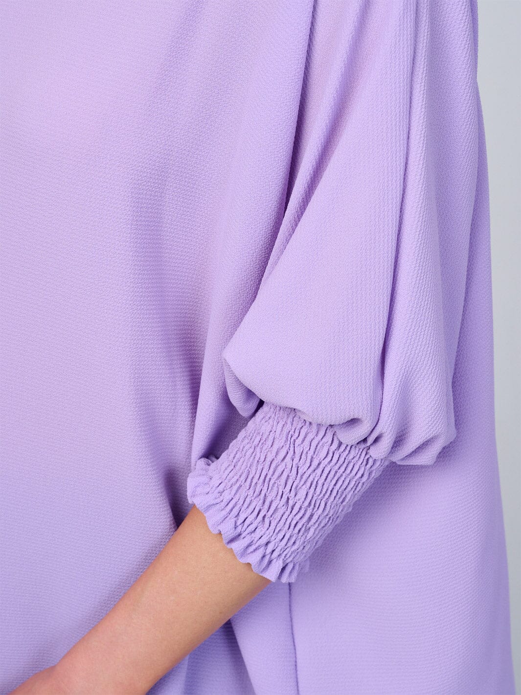 WOMEN'S 3/4 SLEEVES SOLID LOOSE FIT BLOUSE