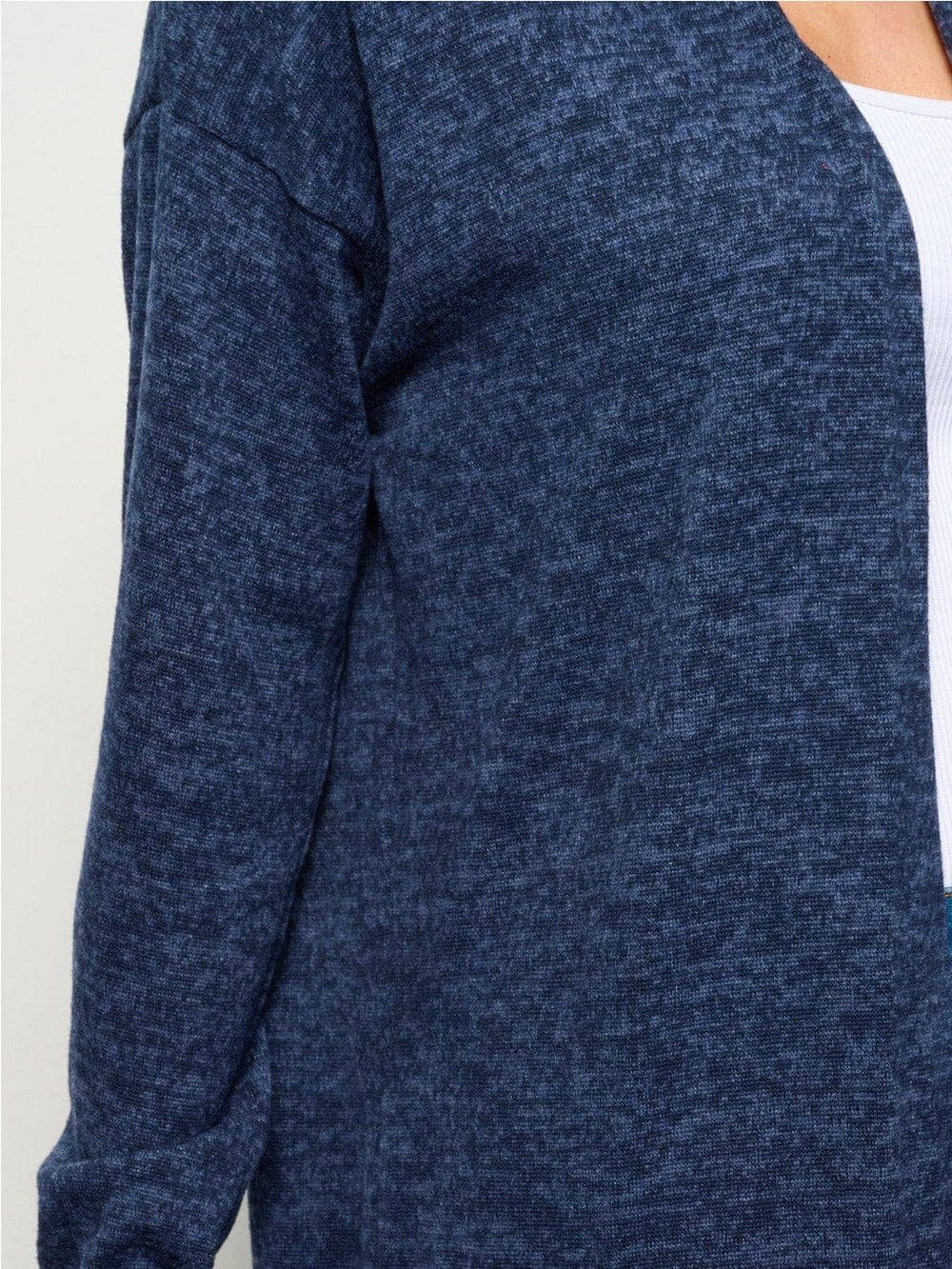 WOMEN'S LONG SLEEVE OPEN FRONT SOLID CARDIGAN