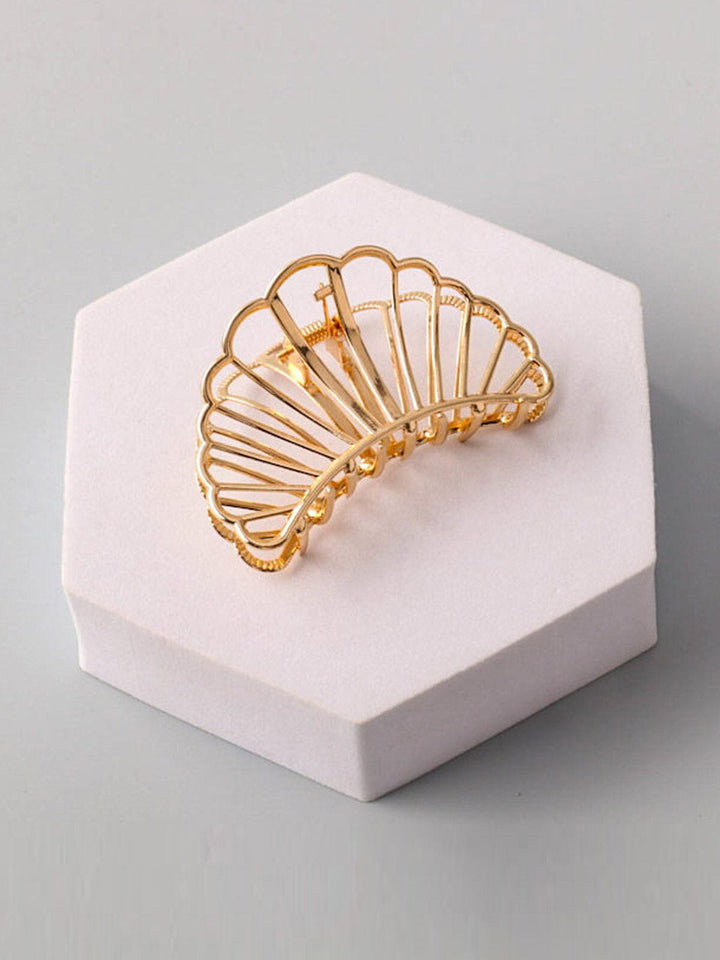 FASHION GOLD & SILVER CLAW HAIR CLIPS