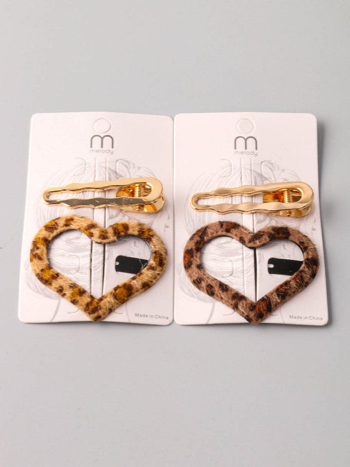 WOMEN'S ANIMAL PRINT HAIR CLIP BARRETTES