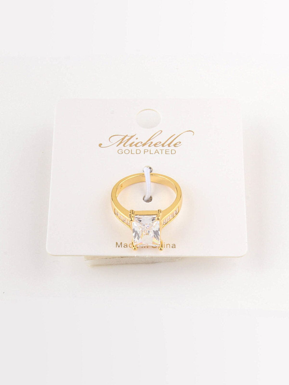 WOMEN'S GOLD PLATED STONES RINGS