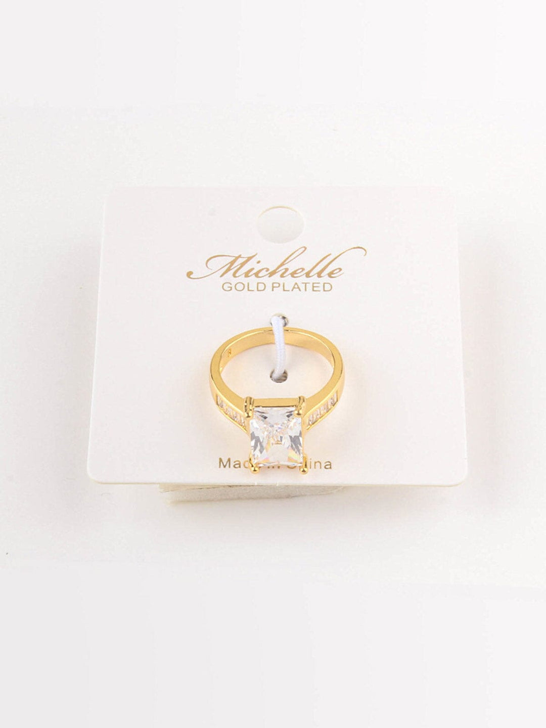 WOMEN'S GOLD PLATED STONES RINGS