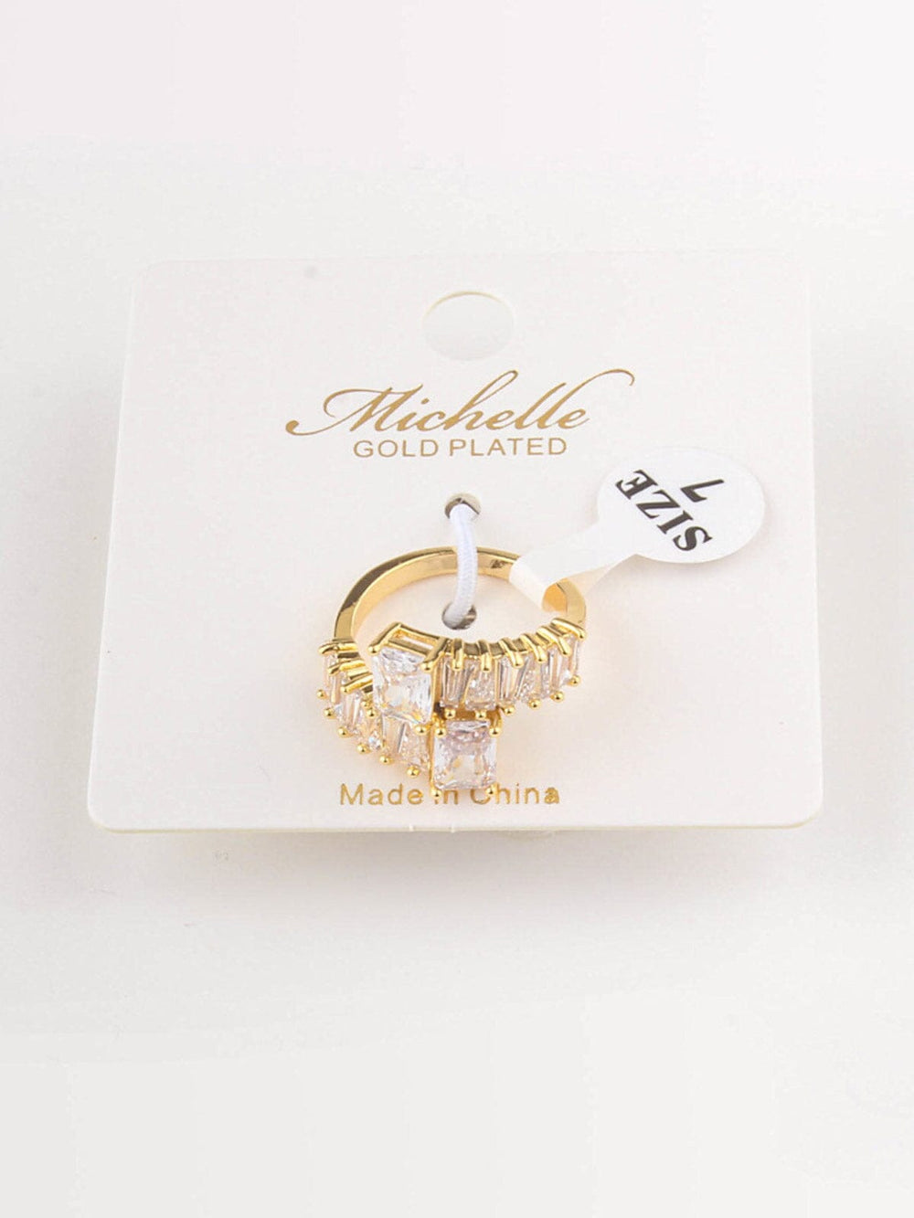 WOMEN'S GOLD PLATED STONES RINGS