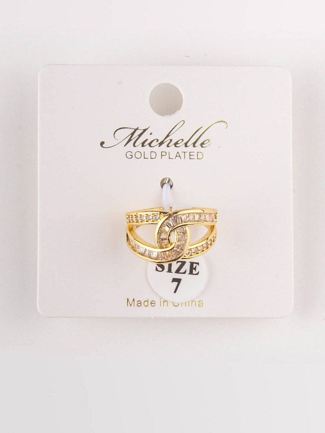 WOMEN'S GOLD PLATED STONES RINGS