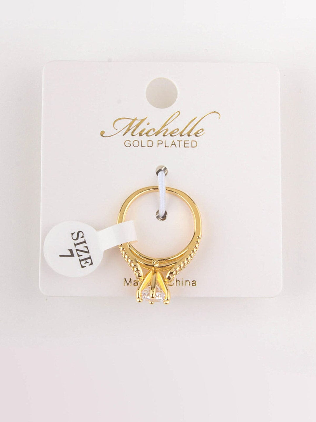 WOMEN'S GOLD PLATED STONES RINGS