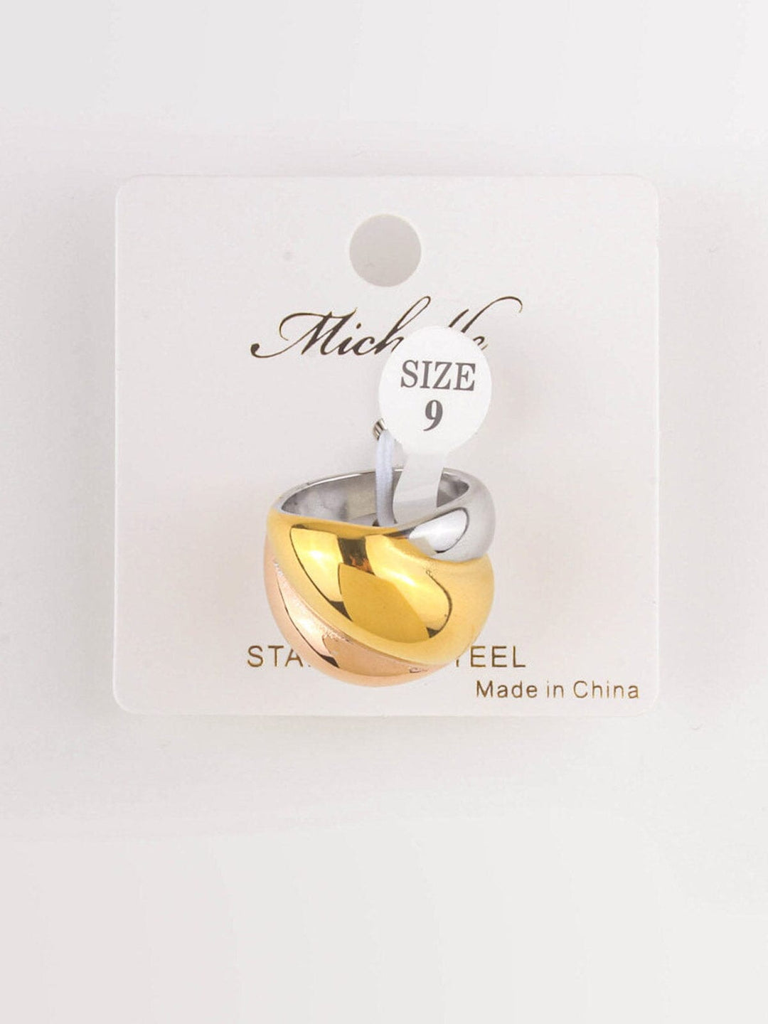 FASHION STAINLESS STEEL MULTI COLOR RINGS