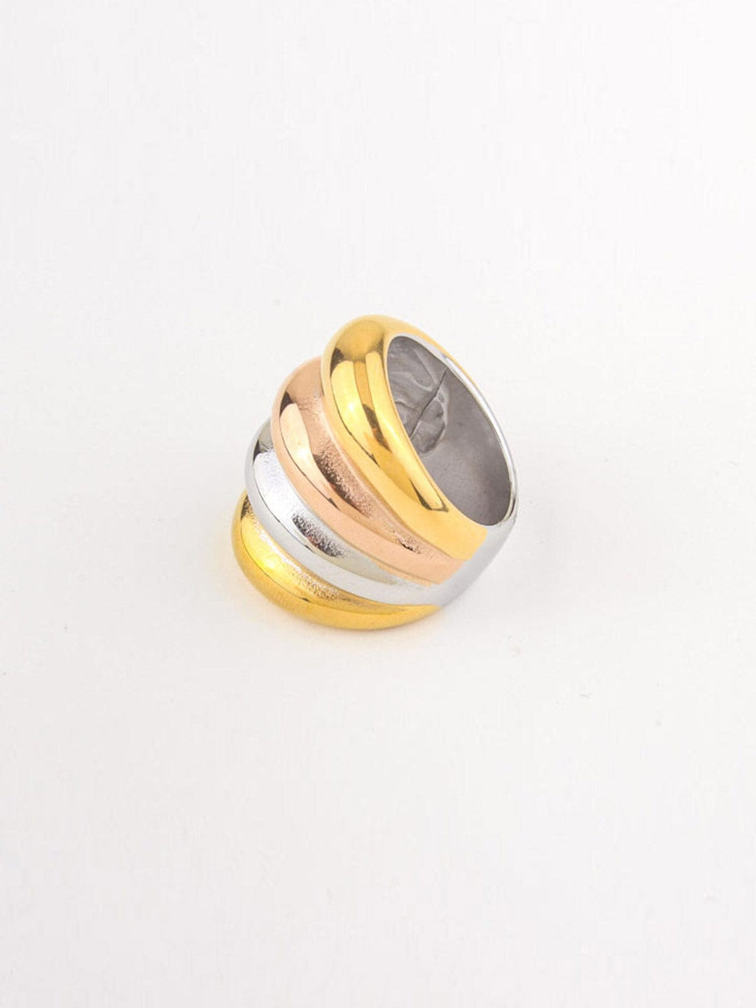 FASHION STAINLESS STEEL MULTI COLOR RINGS
