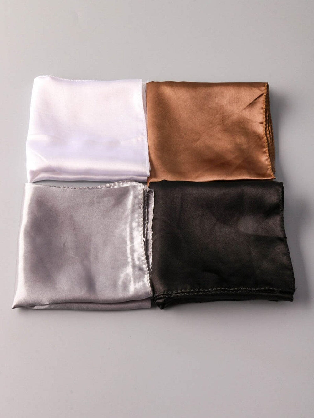 FASHION MULTIPLE USE ASSORTED COLORS SATIN SCARFS
