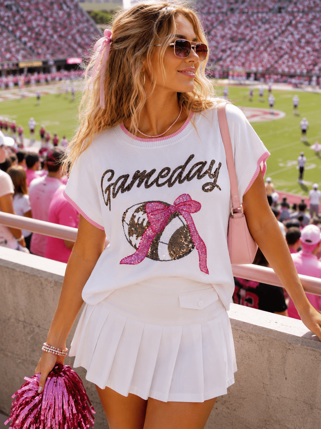 WOMEN'S SHORT SLEEVE GAMEDAY GRAPHIC TOP