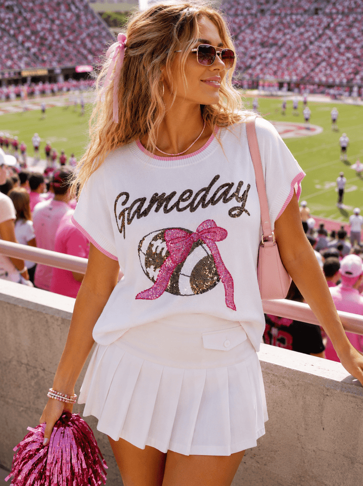 WOMEN'S SHORT SLEEVE GAMEDAY GRAPHIC TOP