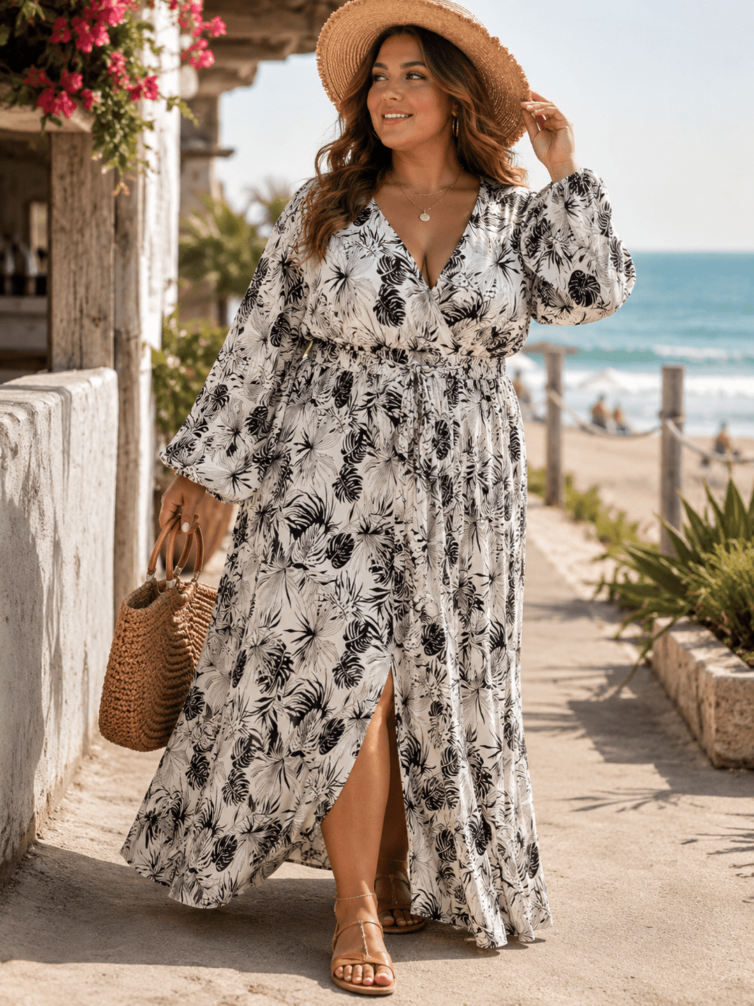 wholesale plus size dresses Fit and Flare Sleeveless Prom Lace Appliques Evening Dresses On Sale relaxed fit Suitable for Floral Print Plus Size Chiffon