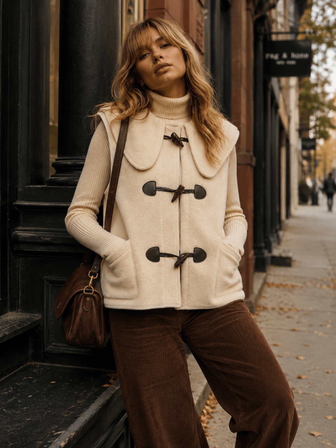 WOMEN'S SLEEVELESS BUTTON UP FRONT POCKETS VEST